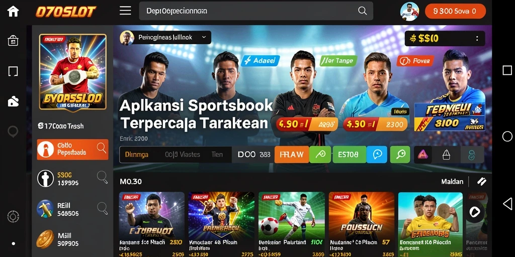 Tampilan menarik gameplay Sportsbook di 070SLOT.