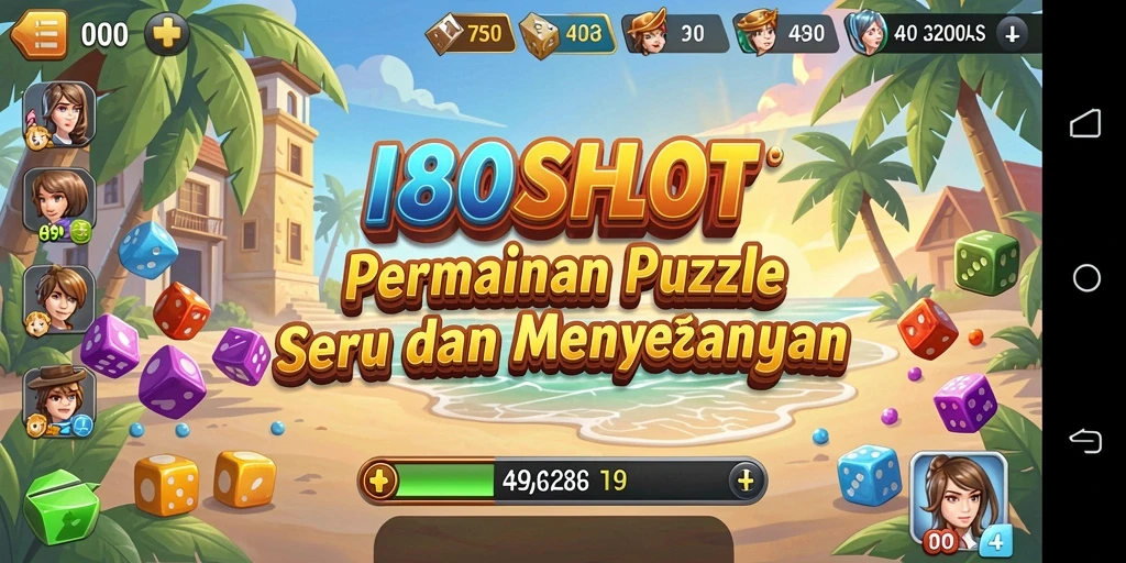 Screenshot gameplay 180SLOT menampilkan tantangan Puzzle yang menarik.