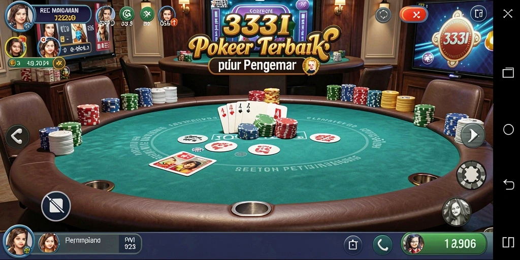Screenshot gameplay Poker yang menarik di 333I.
