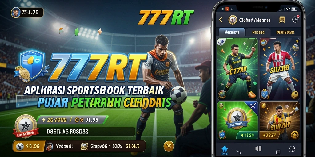 Tampilan menarik dari gameplay aplikasi Sportsbook 777RT.