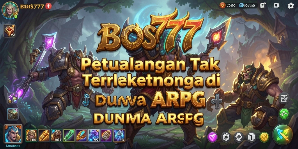 Tampilan gameplay epik dari BOS777 dalam aksi petualangan ARPG.