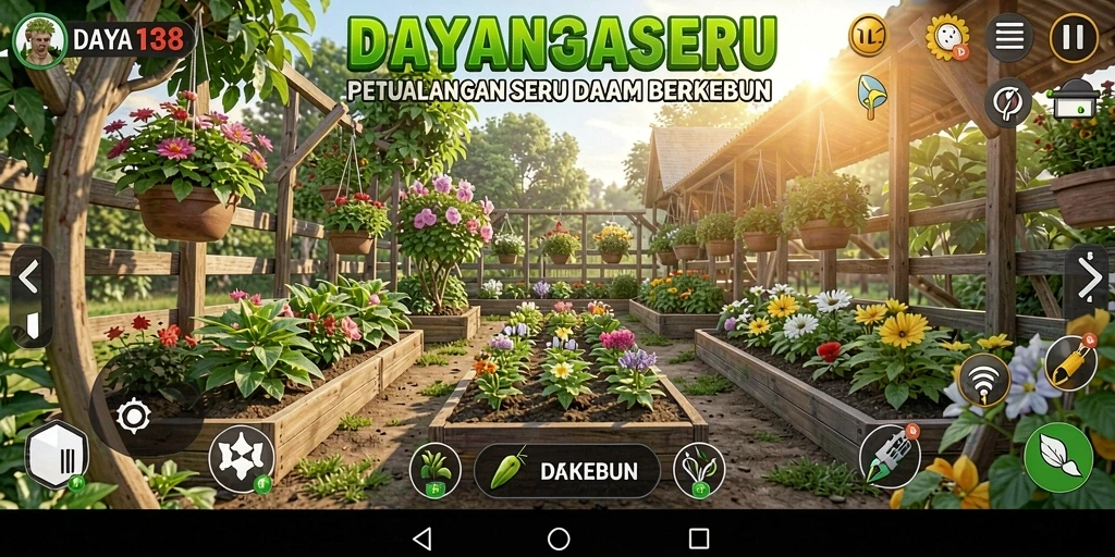 Tampilan screenshot DAYA138 yang menunjukkan konsep bertani yang menyenangkan.