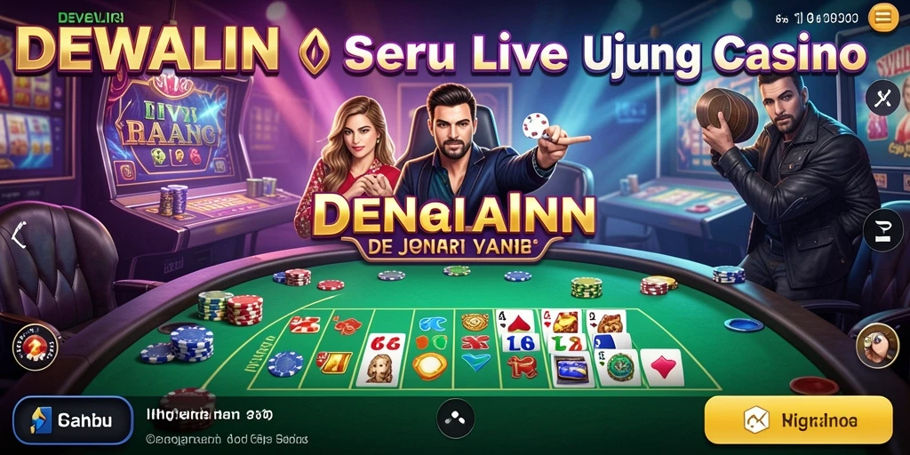 Tampilan gameplay Live Casino yang mendebarkan di DEWALIN.