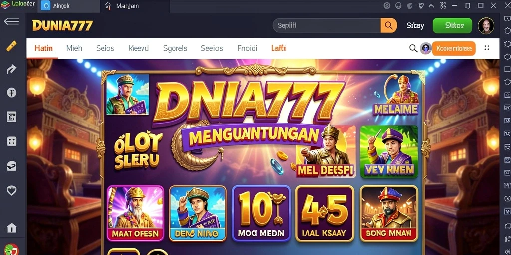 Tampilan gameplay menarik dari DUNIA777 yang memikat.
