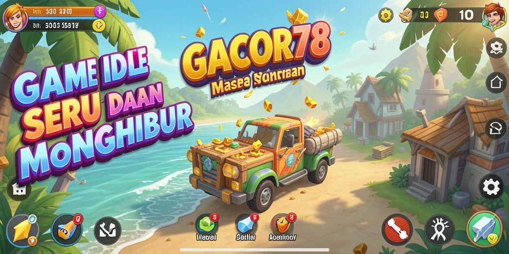 Tampilan gameplay GACOR78 yang menarik dan penuh warna.