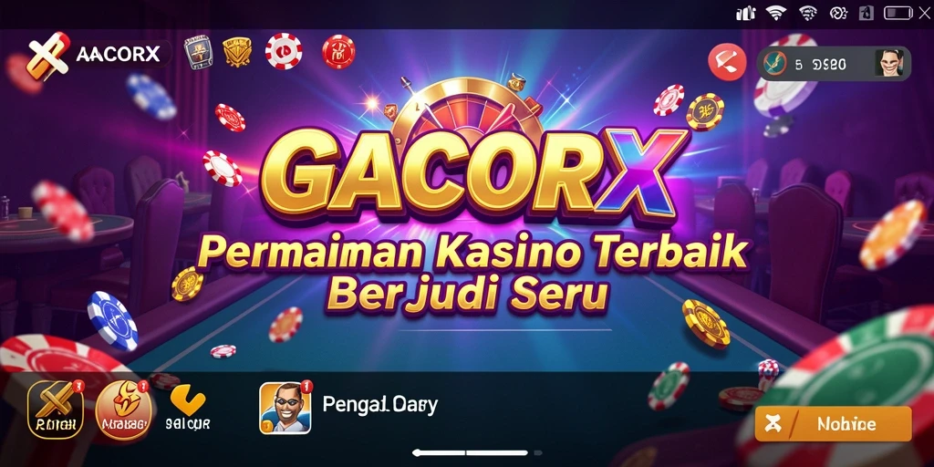 Tampilan menarik dari gameplay GACORX yang penuh aksi kasino.
