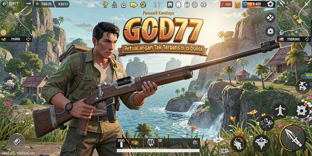 Screenshot GOD77 menampilkan petualangan seru di dunia terbuka.