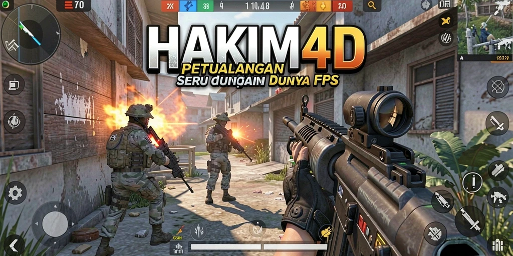 Tampilan gameplay HAKIM4D dengan aksi adrenalin tinggi dan grafis menawan.