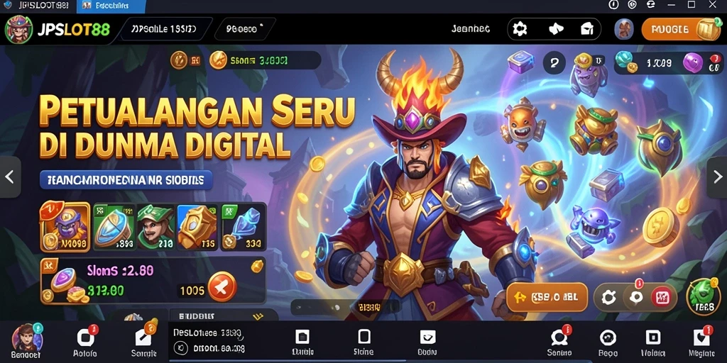 Tampilan menarik gameplay petualangan JPSLOT88 dengan berbagai tantangan.