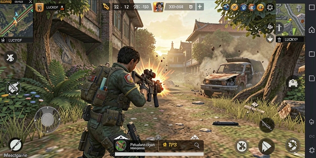Gameplay seru di LUCKYDF dengan aksi yang mendebarkan.