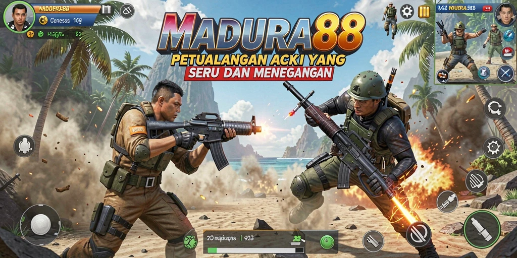 Tampilan gameplay seru dalam MADURA88 yang penuh aksi.