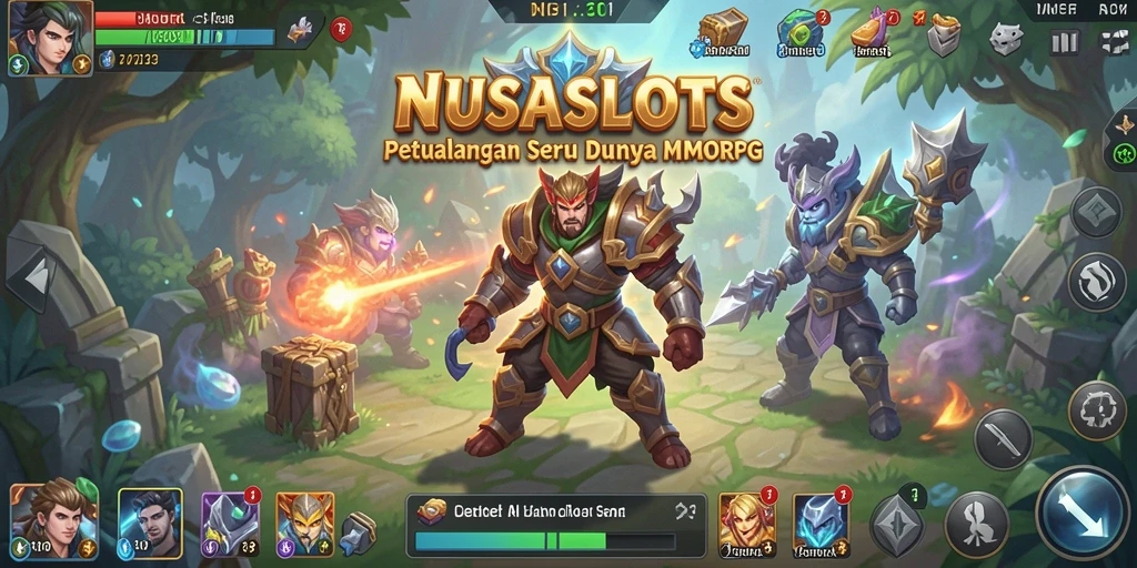 Tampilan gameplay seru dari NUSASLOTS sebagai MMORPG yang penuh petualangan.