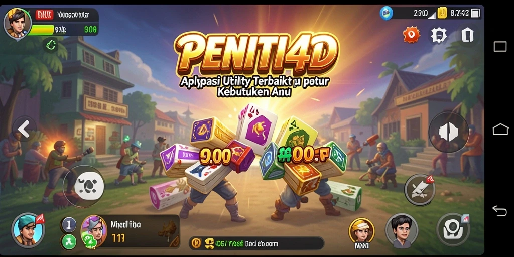 Tampilan utama PENITI4D dengan berbagai fitur Utility.