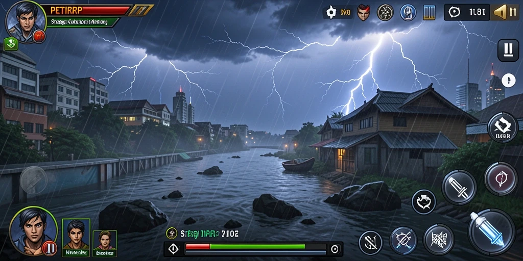 Tampilan gameplay <strong>PETIRRP</strong> yang mendebarkan dan strategis.