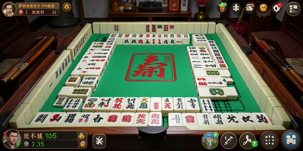 Screenshot utama PPHOKI menampilkan gameplay Mahjong yang seru dan menarik.