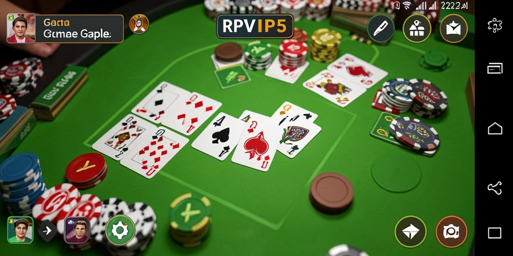 Tampilan gameplay Gaple yang seru dan interaktif di RPVIP5.
