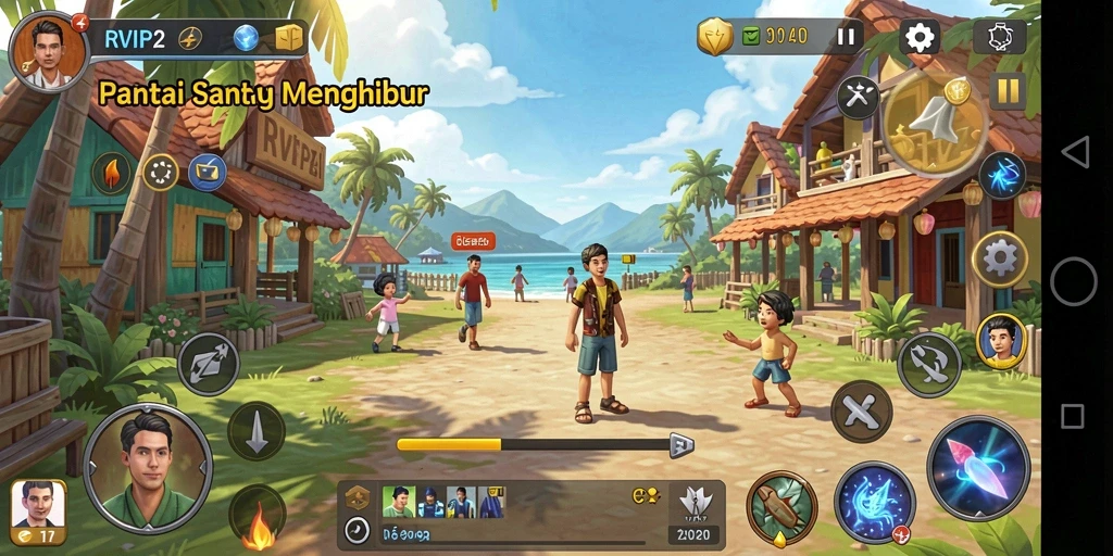 Tampilan gameplay RVIP2 yang menarik dan menyenangkan.