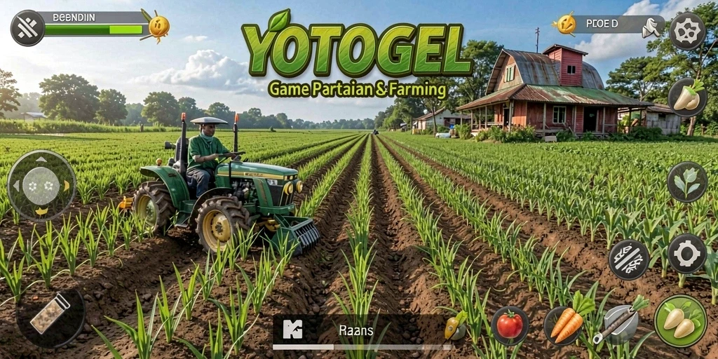 Tampilan permainan YOTOGEL yang menawan saat bertani.